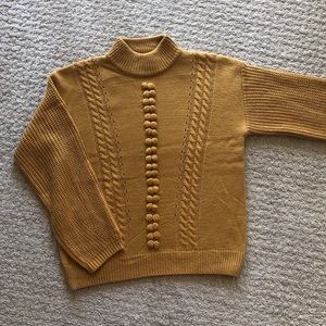 mustard yellow sweater